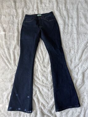 Dark Blue Flared Jeans